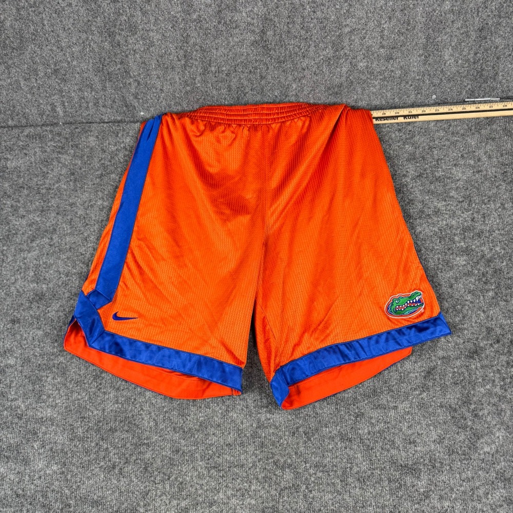 Nike Athletic Shorts Mens XL Orange Florida Gators Mesh Elastic Waist Casual